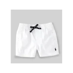 Polo Ralph Lauren Baby - Short de sarja paraquedas Cambridge, branco