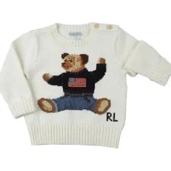 Polo Ralph Lauren Baby - Suéter de Manga Longa Bandeira Urso, Nevis