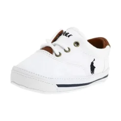 Polo Ralph Lauren Baby - Tênis de lona branco Vaughn básico