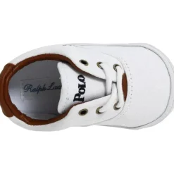 Polo Ralph Lauren Baby - Tênis de lona branco Vaughn básico