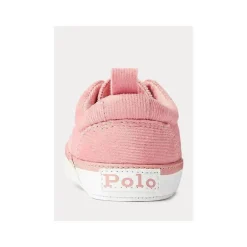 Polo Ralph Lauren Baby - Tênis de veludo Keaton II, rosa claro