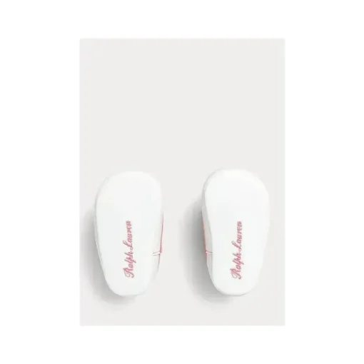 Polo Ralph Lauren Baby - Tênis de veludo Keaton II, rosa claro