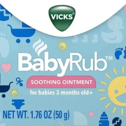 Pomada calmante Vicks Babyrub 1,76 oz