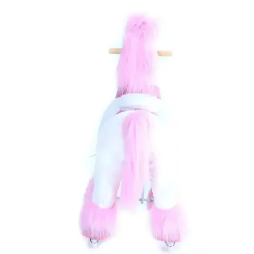 Ponycycle Pink Unicorn 4-10 Anos, Crianças Unicorn Ride on Toy, Ride on Unicorn Toy Toy Plush, Pink Pony