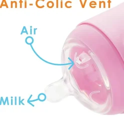 Pop Yum - Baby Bottle Starter Set 4 Pack, Pink