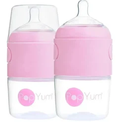 Popyum - 2 unidades de mamadeira para fazer fórmula anti-cólica 5 onças, roxo pastel
