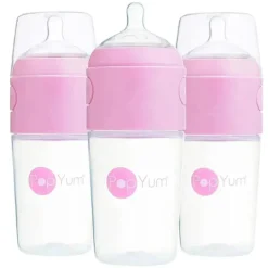 Popyum - 3Pk Fórmula Anti-Cólica Fazendo Mamadeira 9 Oz, Roxo Pastel