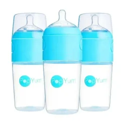 Popyum - 3Pk Fórmula Anti-Cólica Fazendo Mamadeira 9 Oz, Azul Céu