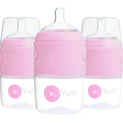 Popyum - 3Pk Fórmula Anti-Cólica Fazendo Mamadeira 5 Oz, Roxo Pastel