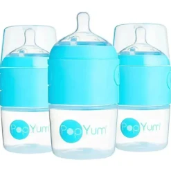 Popyum - 3Pk Fórmula Anti-Cólica Fazendo Mamadeira 5 Oz, Azul Céu