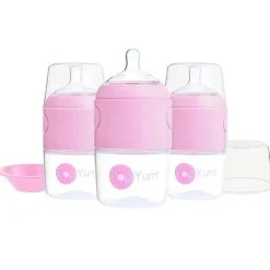 Popyum - 3Pk Fórmula Anti-Cólica Fazendo Mamadeira 5 Oz, Roxo Pastel