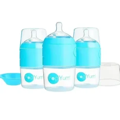 Popyum - 3Pk Fórmula Anti-Cólica Fazendo Mamadeira 5 Oz, Azul Céu