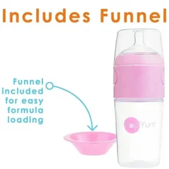 Popyum - 3Pk Fórmula Anti-Cólica Fazendo Mamadeira 9 Oz, Roxo Pastel