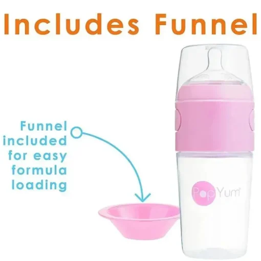 Popyum - 3Pk Fórmula Anti-Cólica Fazendo Mamadeira 9 Oz, Roxo Pastel