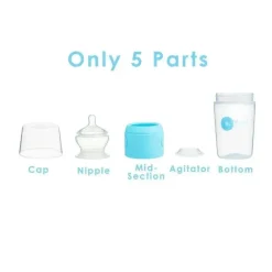 Popyum - 3Pk Fórmula Anti-Cólica Fazendo Mamadeira 9 Oz, Azul Céu