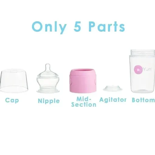 Popyum - 3Pk Fórmula Anti-Cólica Fazendo Mamadeira 9 Oz, Roxo Pastel