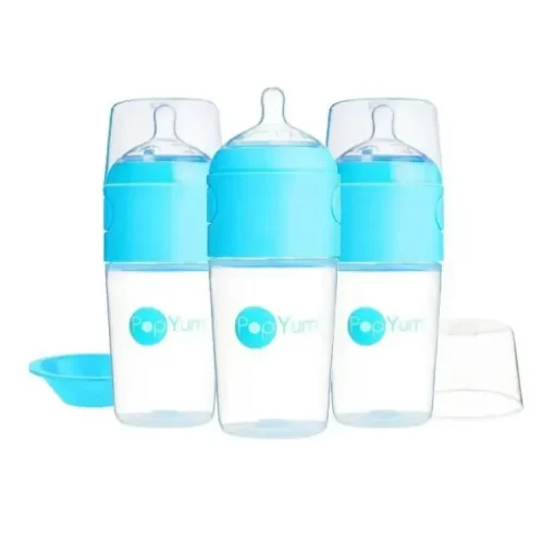 Popyum - 3Pk Fórmula Anti-Cólica Fazendo Mamadeira 9 Oz, Azul Céu