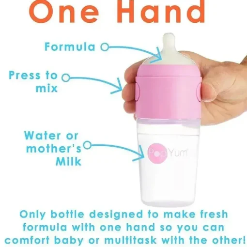 Popyum - 3Pk Fórmula Anti-Cólica Fazendo Mamadeira 9 Oz, Roxo Pastel