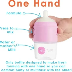 Popyum - 3Pk Fórmula Anti-Cólica Fazendo Mamadeira 5 Oz, Roxo Pastel