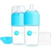 Popyum Anti-Colic Formula Making Mamadeira, Pacote com 2, 9 Oz. Azul-celeste