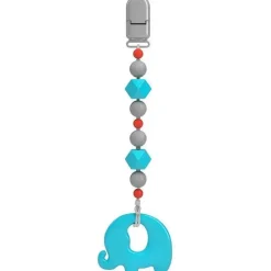 Porta-chupeta Nuby 0M+ com contas de silicone e mordedor - sortido