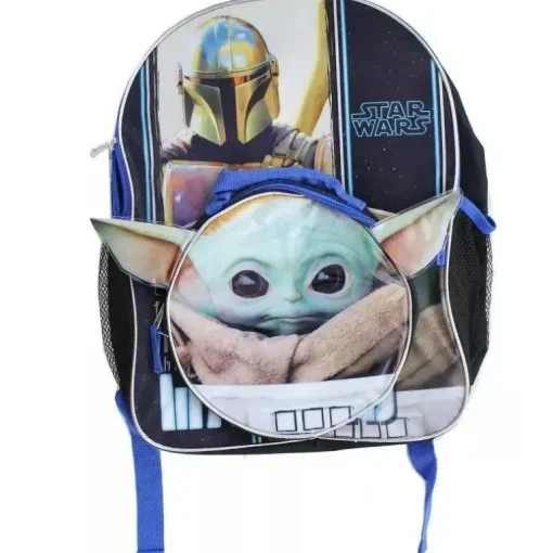 Powerhouse - The Mandalorian 16 Mochila com Kit de Lanche Baby Yoda