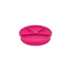 Prato de Aprendizagem de Brotos Verdes Feito de Silicone, Rosa