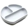Prato de silicone Bumkins, cinza