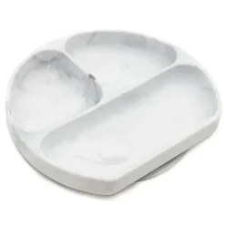 Prato de silicone Bumkins, mármore