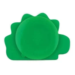 Prato de silicone Bumkins - Dinosaur