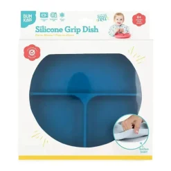 Prato de silicone Bumkins - Azul escuro