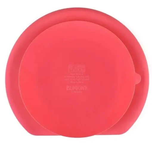 Prato de silicone Bumkins, vermelho