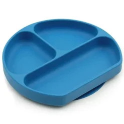 Prato de silicone Bumkins - Azul escuro