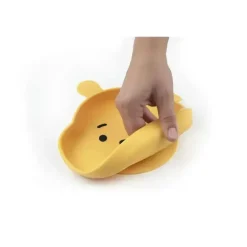 Prato de silicone para bebê da Disney: Ursinho Pooh