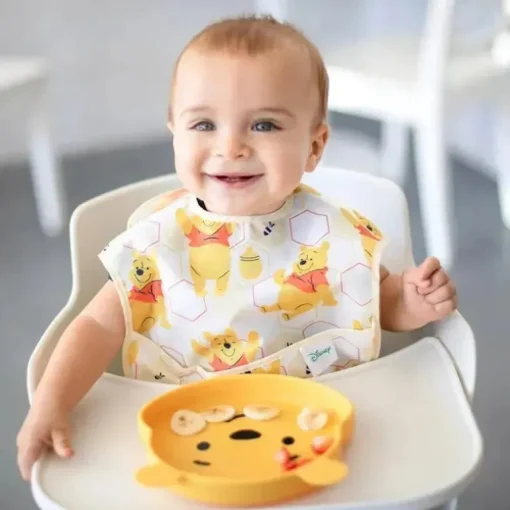 Prato de silicone para bebê da Disney: Ursinho Pooh