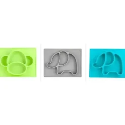 Pratos de bebê Nuby com sucção, sortidos