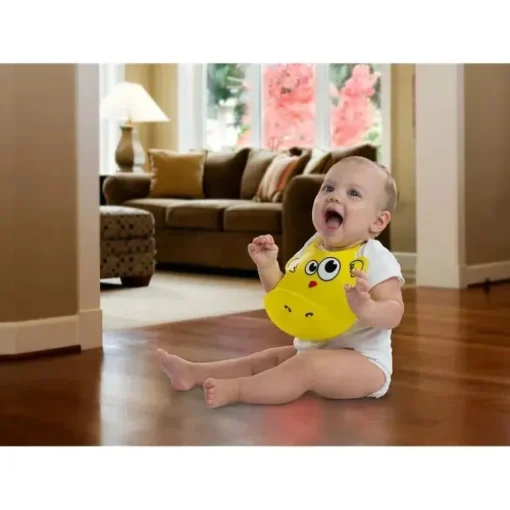Primo Passi - babador de silicone para bebê, rosto branco