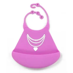 Primo Passi - Babete Silicone, Colar Rosa