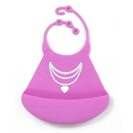 Primo Passi - Babete Silicone, Colar Rosa