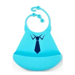 Primo Passi - Babete Silicone, Gravata Azul