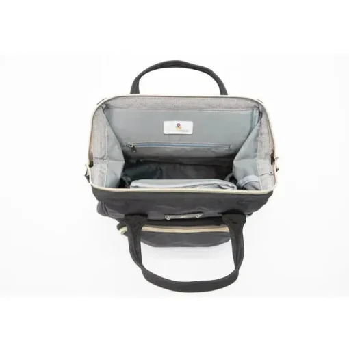 Primo Passi - Bolsa Fraldas Mochila Preta Lucca