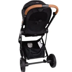 Primo Passi - Carrinho Icon V2, Recém-nascido a Criança com Assento Reversível e Dobra Compacta, Todo Preto