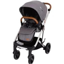Primo Passi - Carrinho Icon V2, Recém-nascido a Criança com Assento Reversível e Dobra Compacta, Cinza Melange
