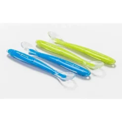 Primo Passi - Colher de Silicone 4Pk, Azul/Verde