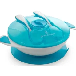 Primo Passi - Conjunto de alimentação com ventosa para bebê, azul
