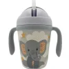 Primo Passi - Copo Infantil em Fibra de Bambu com Alça/Palha, Pequeno Elefante