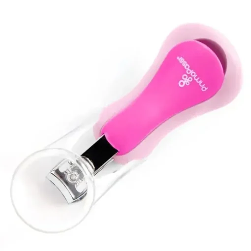 Primo Passi - Cortador de unhas rosa para bebê com lupa