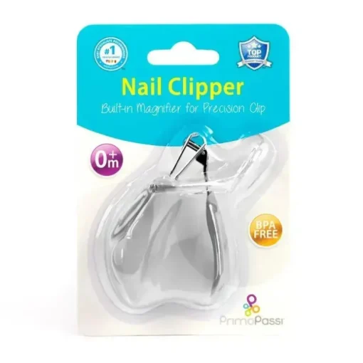 Primo Passi - Cortador de unhas para bebê cinza com lupa