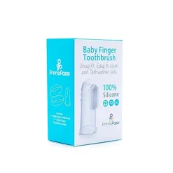 Primo Passi - Escova de dentes de silicone com suporte para estojo