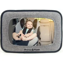Primo Passi - Espelho de carro para bebê voltado para trás infantil, preto melange